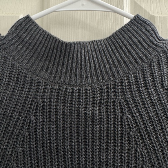 Old Navy Mock neck Gray Women's Sweater in graphite color - Picture 3 of 7
